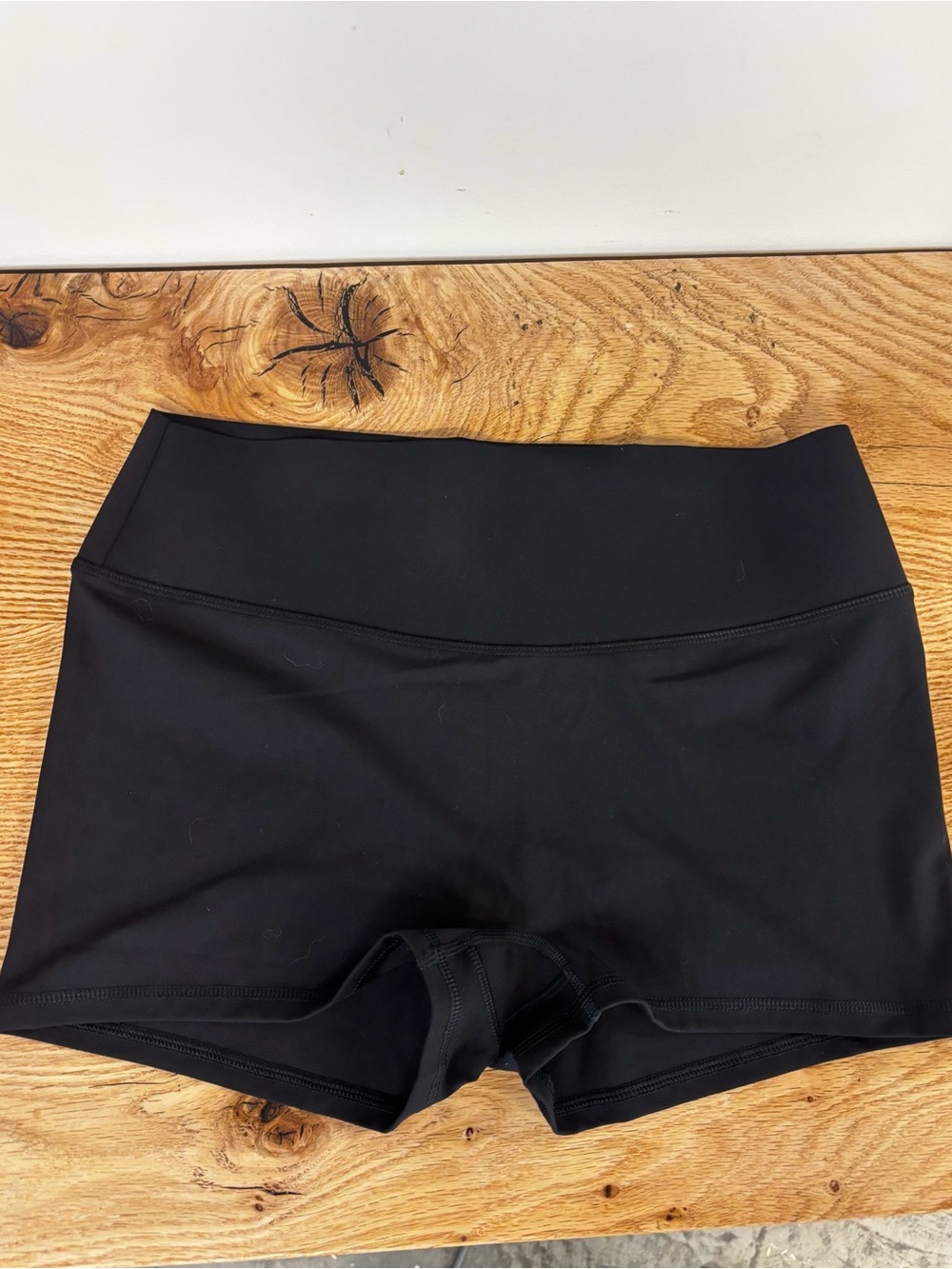Fabletics Black High-Rise Bike Shorts